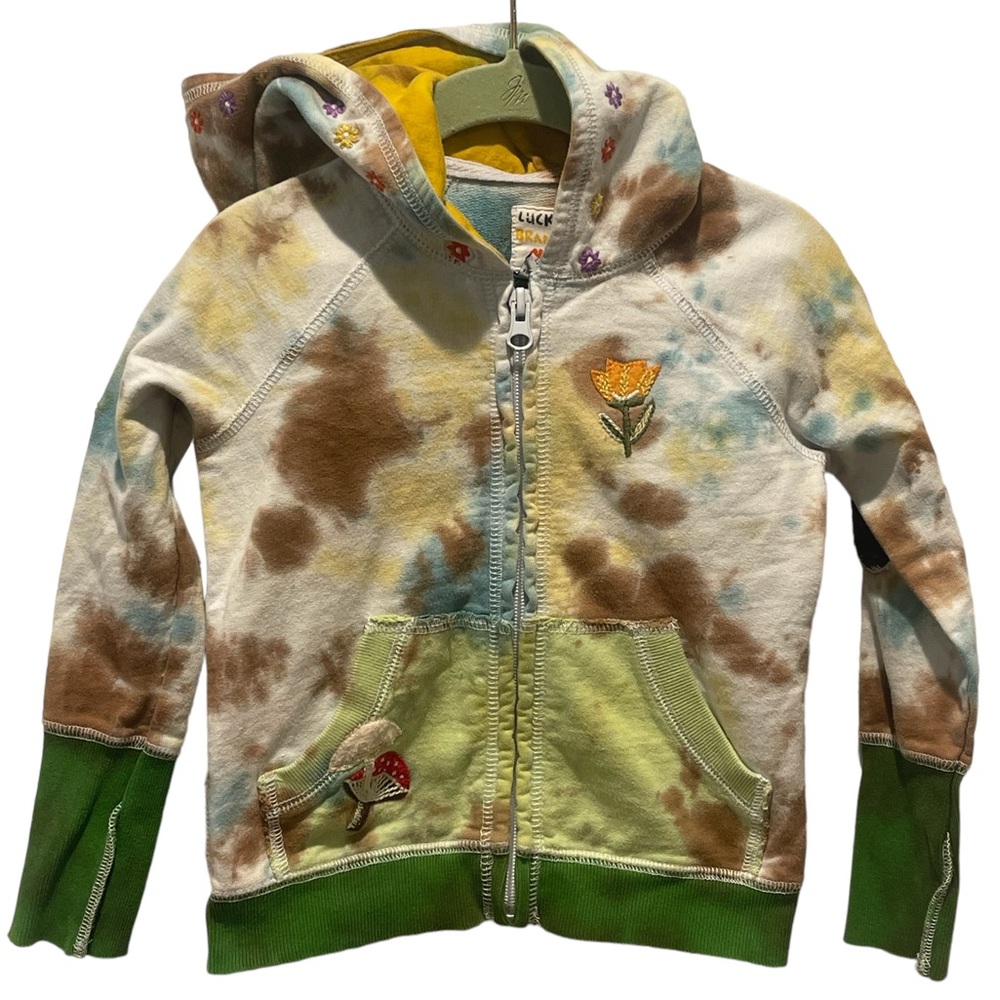 LUCKY BRAND Vintage Embroidered Tie Dye Toddler Sweatshirt - Picture 1 of 13